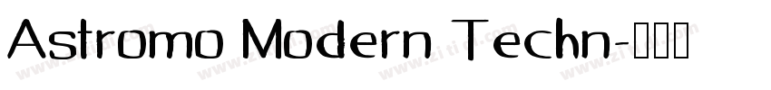 Astromo Modern Techn字体转换